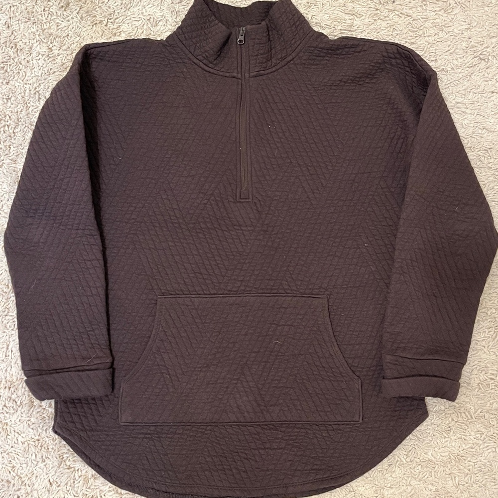 GapFit Quilted Jacquard Half-Zip Pullover